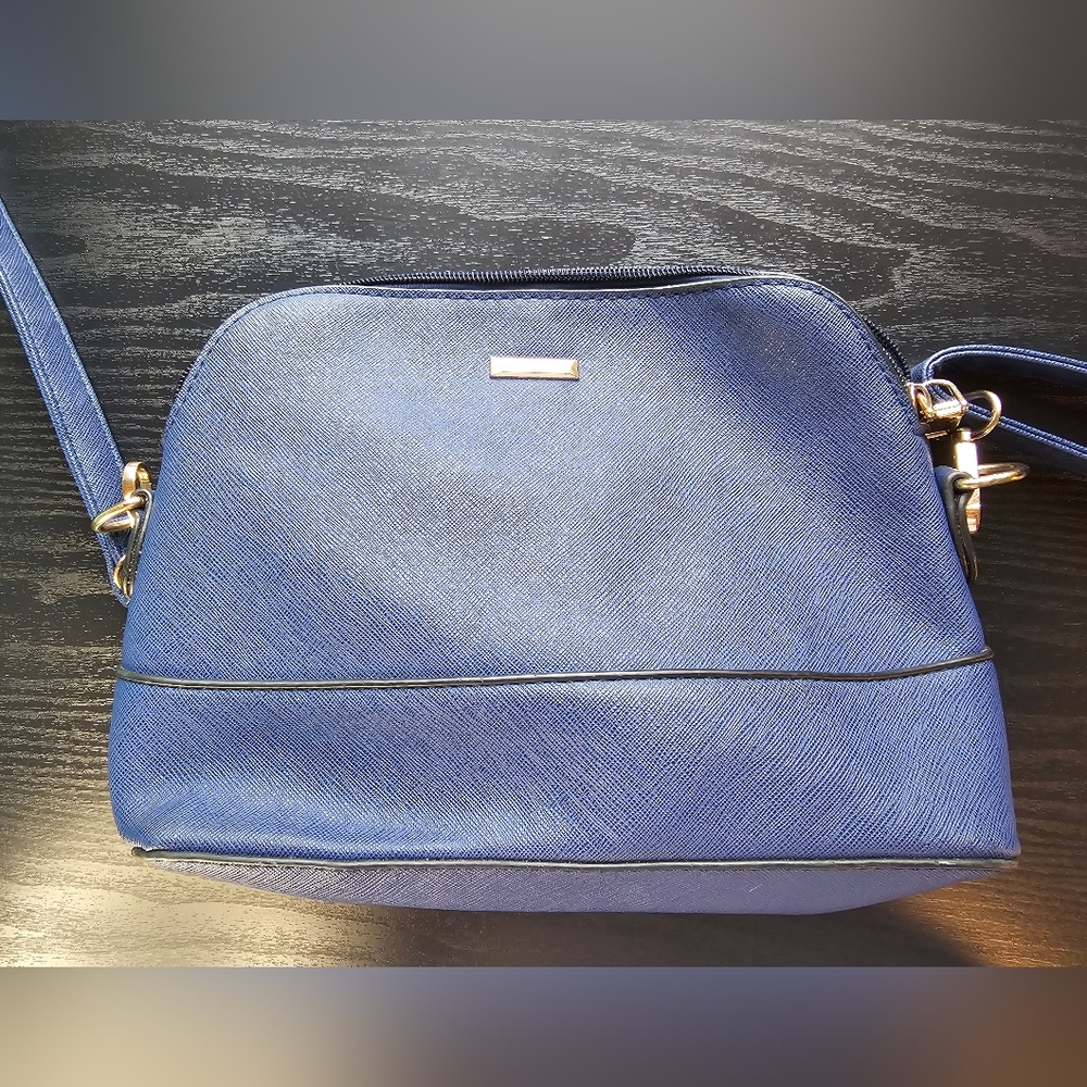Elim and Paul Blue Cross Body Purse OS